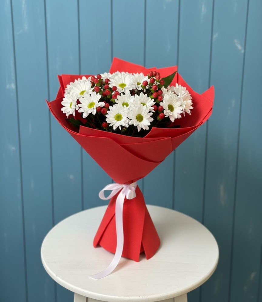 Букет цветов из: Хризантемы в Старой Меловой