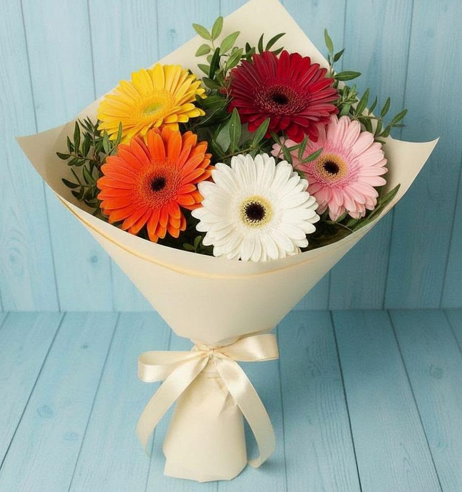 Букет цветов из: Герберы в Старой Меловой