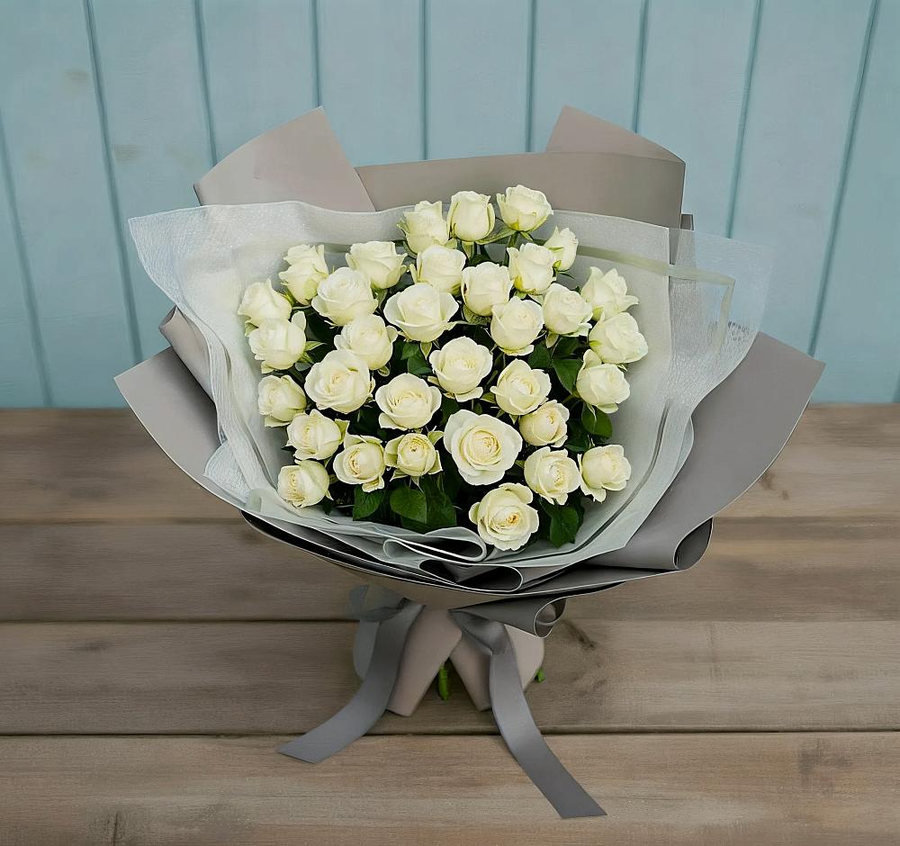 Букет Белоснежная нежность в Старой Меловой