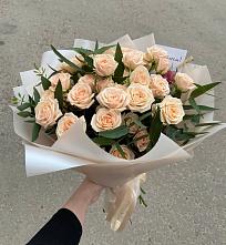 Букет Кремовые розы Латте в Старой Меловой