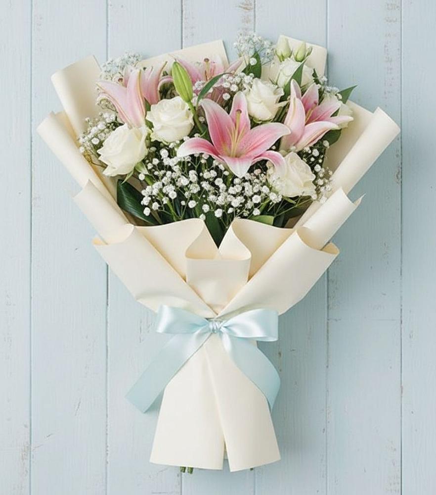 Букет цветов из: Лилии в Старой Меловой