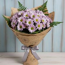 Букет цветов из:  Хризантемы #REPLACE_PRED# Старой Меловой