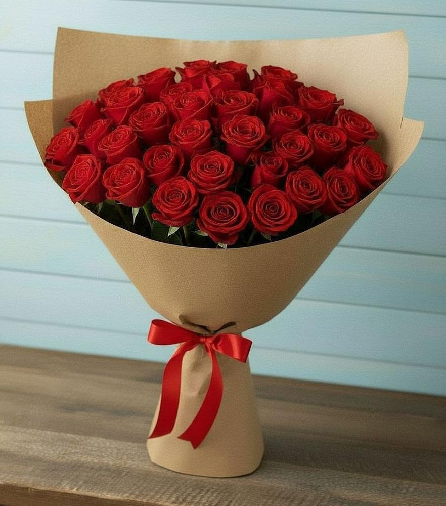 Букет Красные розы Милано в Старой Меловой