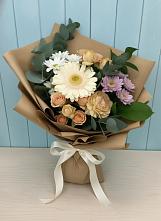 Букет цветов из:  Герберы и Хризантемы в Старой Меловой