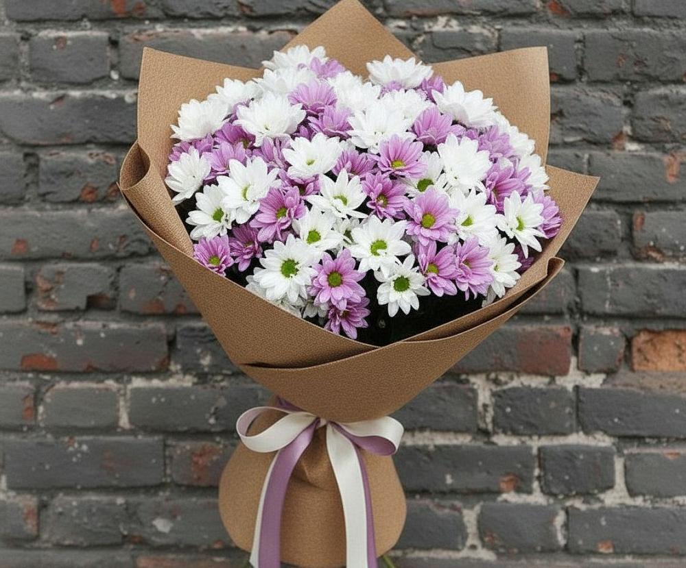 Букет цветов из: Хризантемы в Старой Меловой