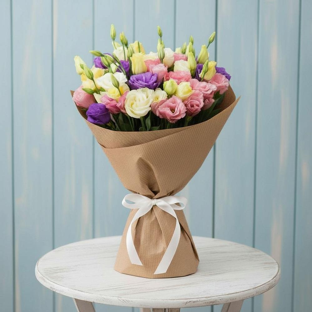 Букет цветов из: Лизиантусы в Старой Меловой