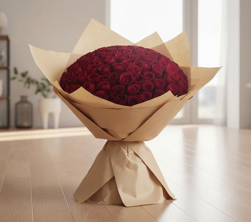 Букет 101 Красная роза в Старой Меловой