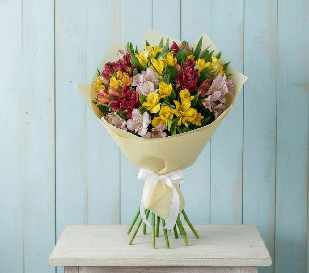 Букет цветов из: Альстромерии в Старой Меловой