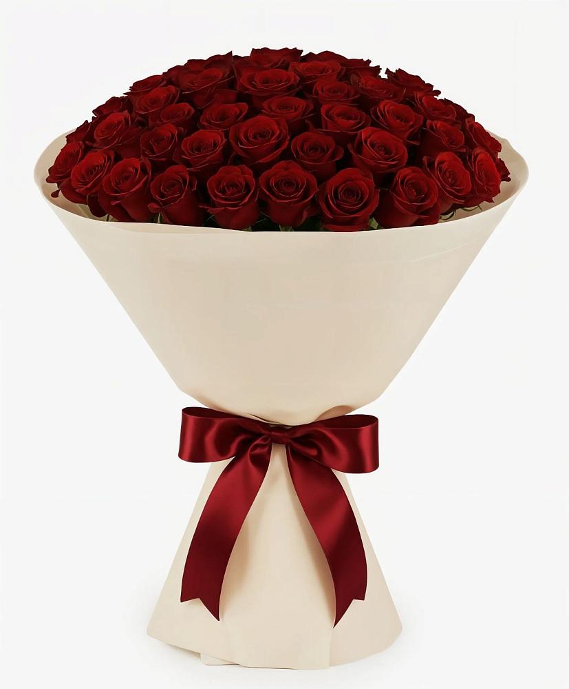 Букет 101 Бордовая роза Блэк Бакарра в Старой Меловой