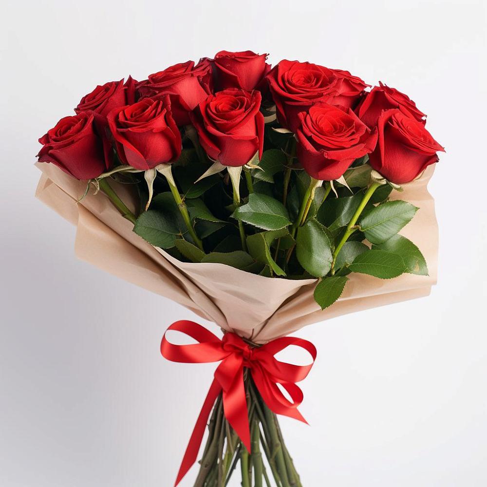 Букет 11 Красных роз Эдлесс Лав в Старой Меловой