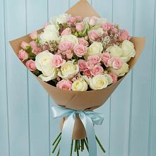Букет цветов из:  Розы #REPLACE_PRED# Старой Меловой